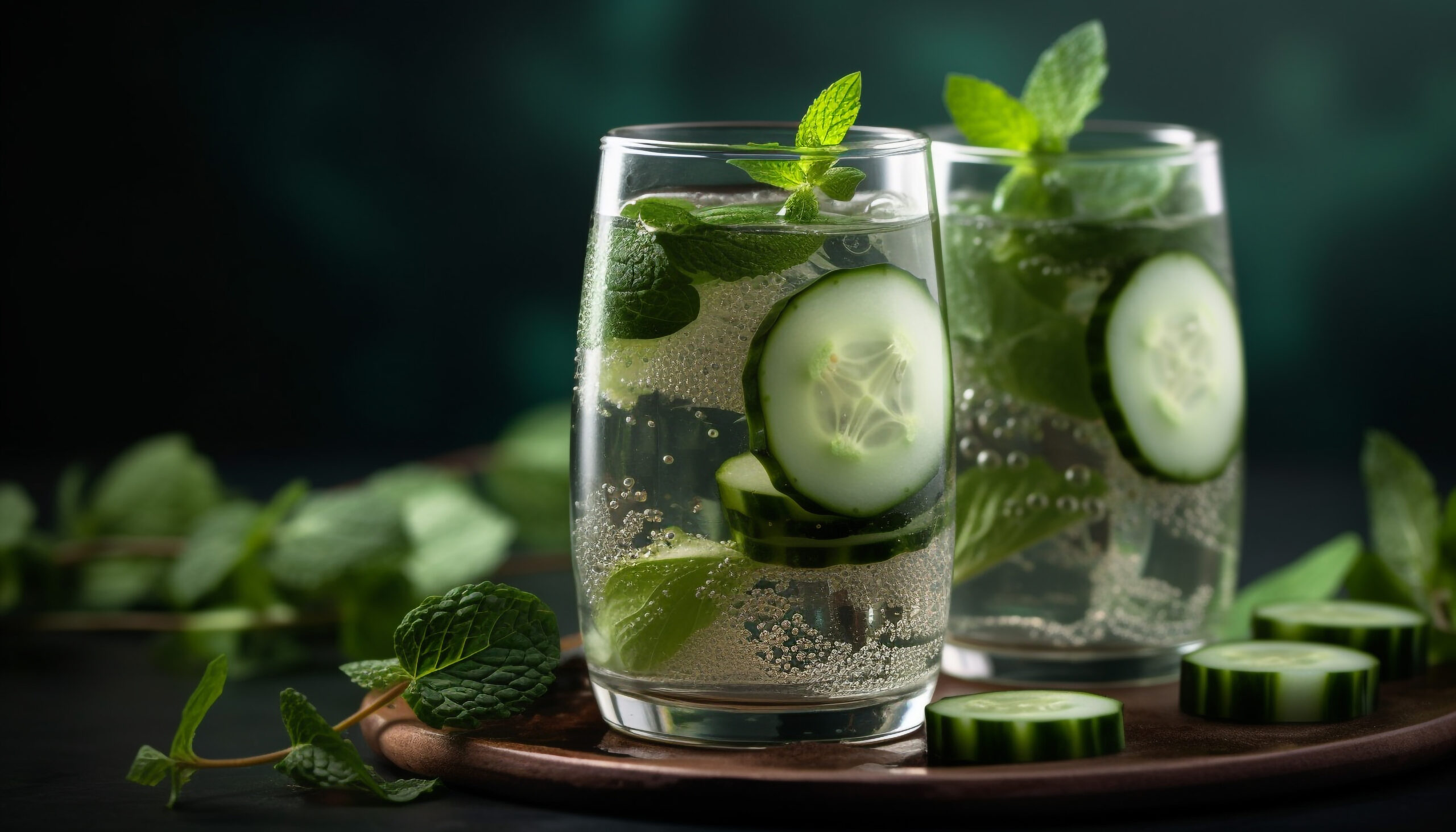 cucumber and mint drink